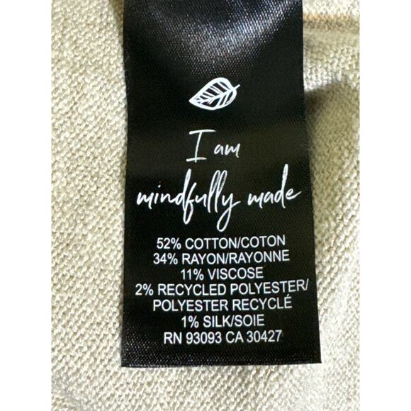 NIC and ZOE Sweater Blooming Floral Intarsia Sweater Beige Size 2X - Picture 8 of 9